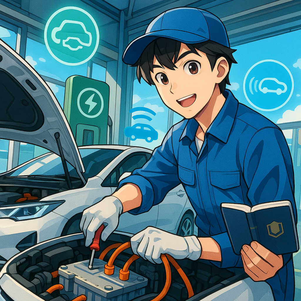 株式会社アクティブオートでEV・ADAS整備力を磨き整備士資格
