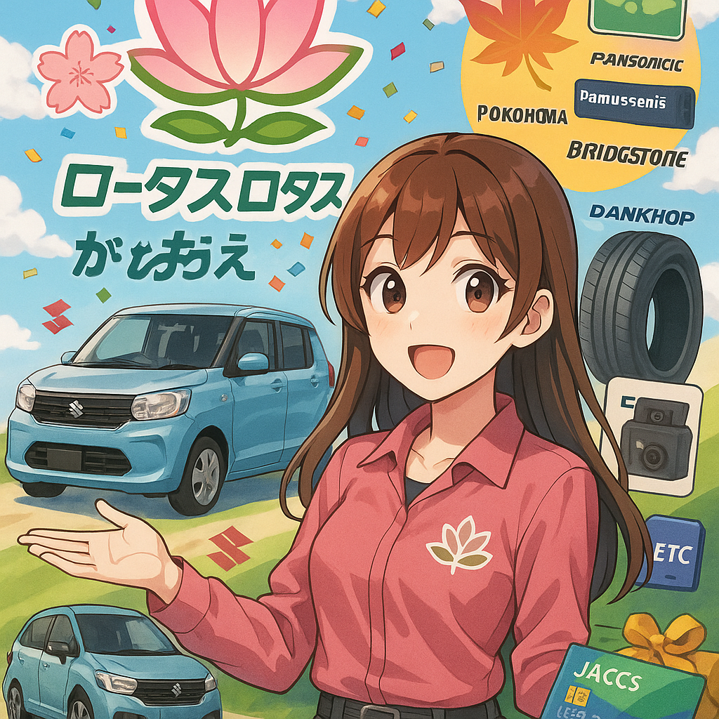 ロータスロータス 2・3/6・7/10・11月特典:スズキやヨコハマがお得