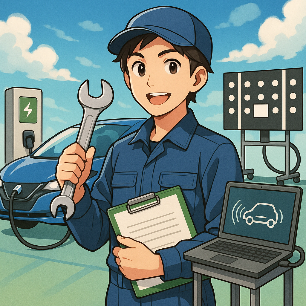 株式会社アクティブオートで3年、EV・ADAS整備力と国家資格