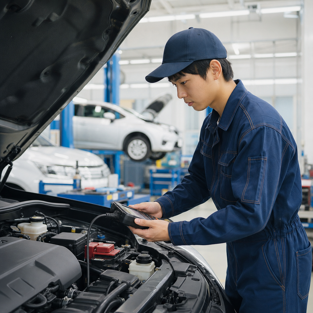 高卒自動車整備士の仕事内容、OBD検査へ進む資格取得