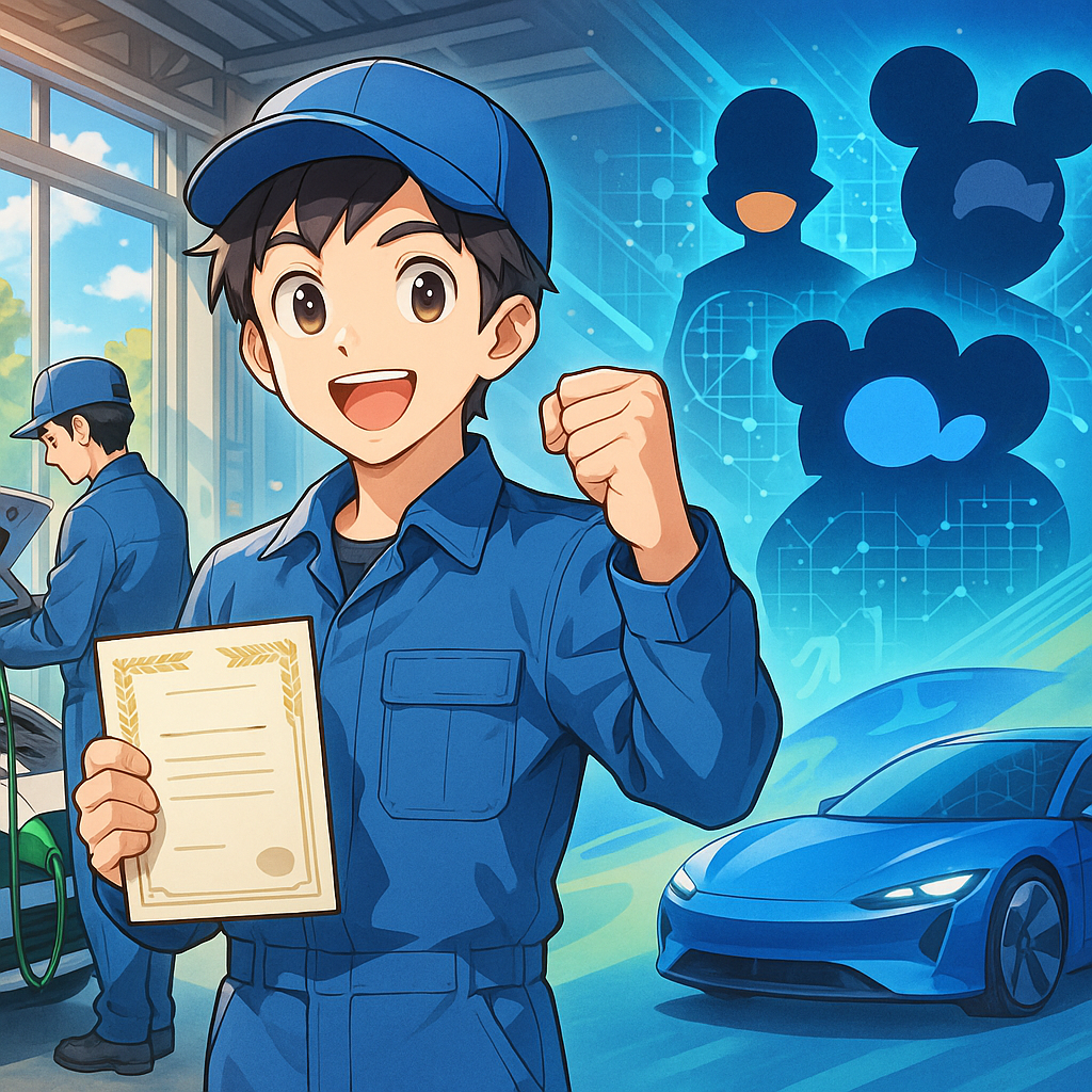 株式会社アクティブオートで3年で国家資格♪ 次世代車対応の整備を学ぶ