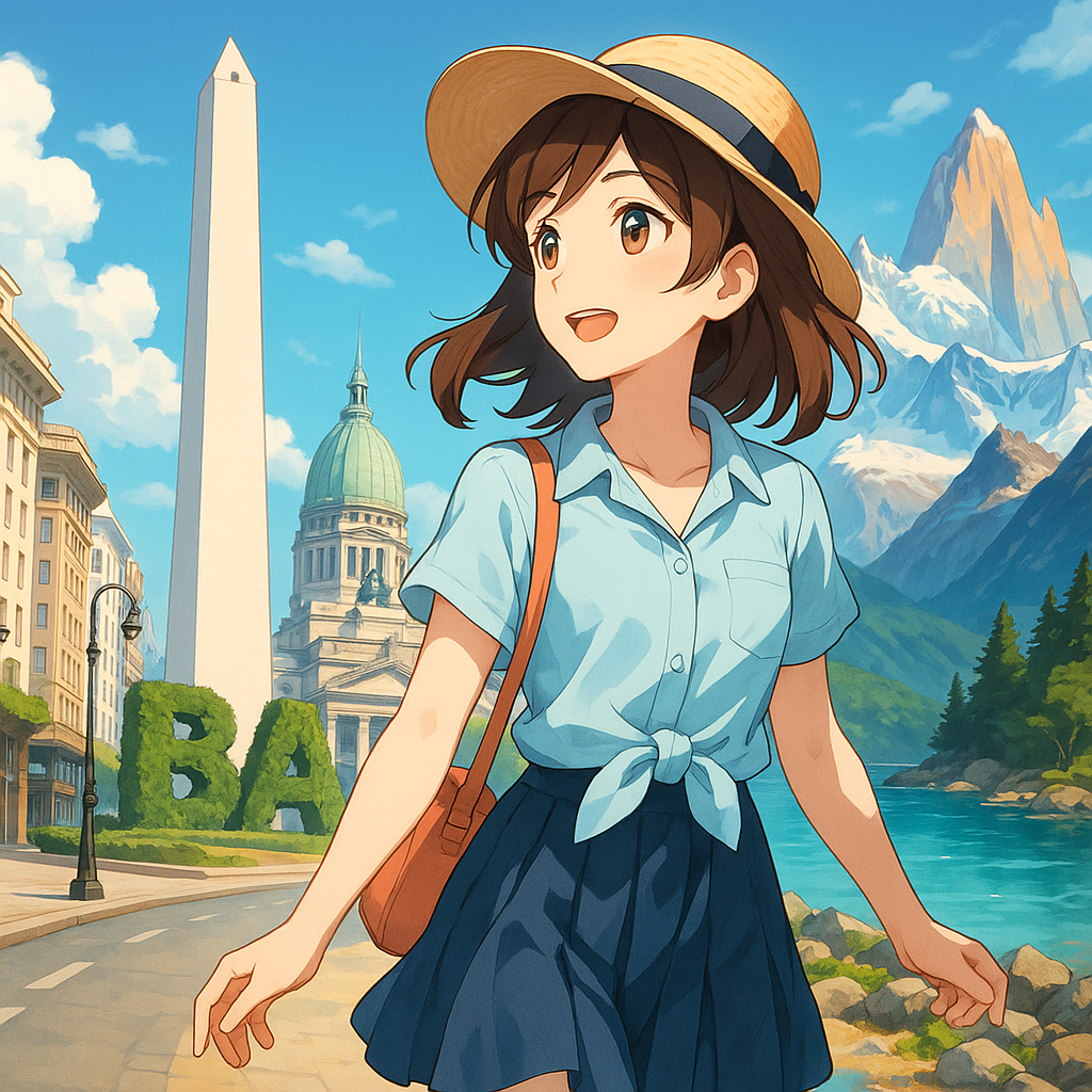 南半球の夏に歩くブエノスアイレスとパタゴニアのアルゼンチン