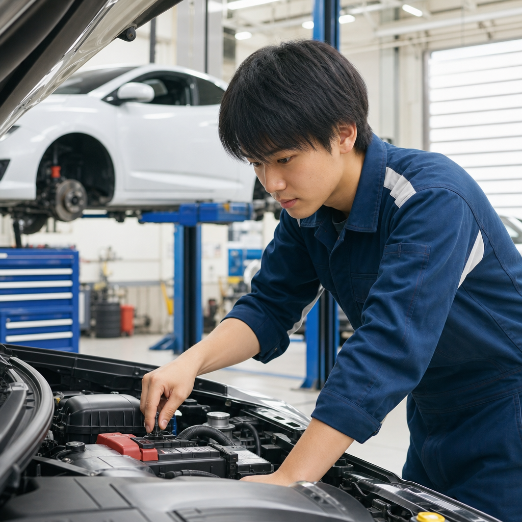 高卒で踏み出す自動車整備士、仕事内容と資格取得