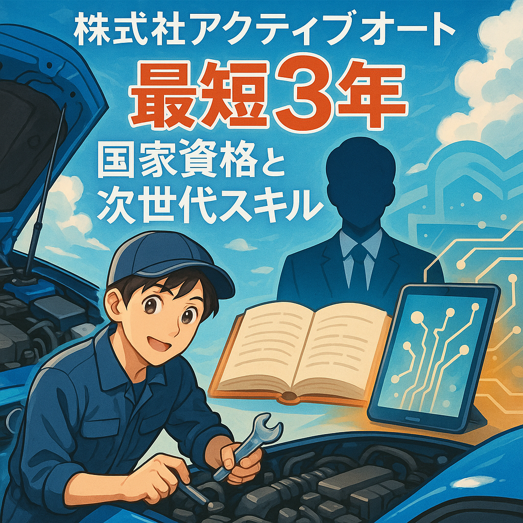 株式会社アクティブオートで最短3年、国家資格と次世代スキル