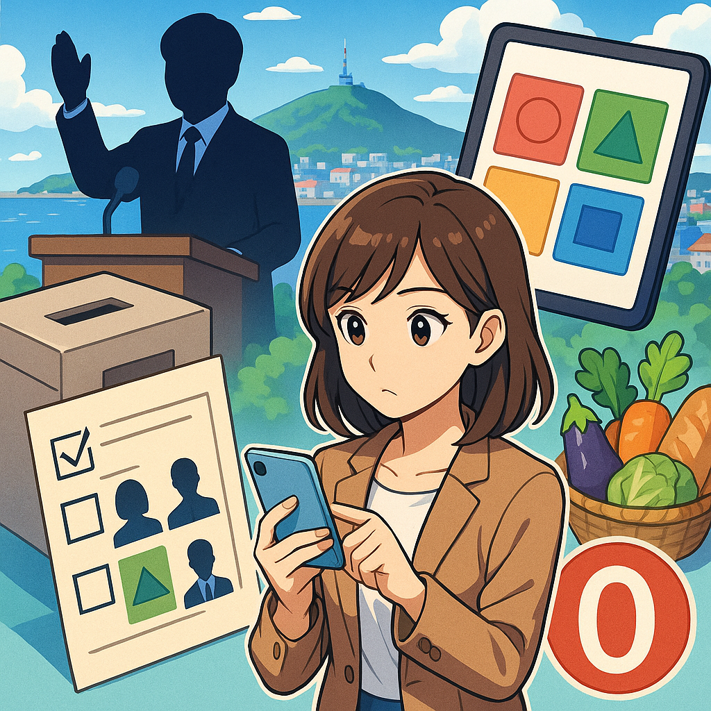 衆議院選挙の候補者選び：函館・政党マッチング・食料品消費税ゼロ