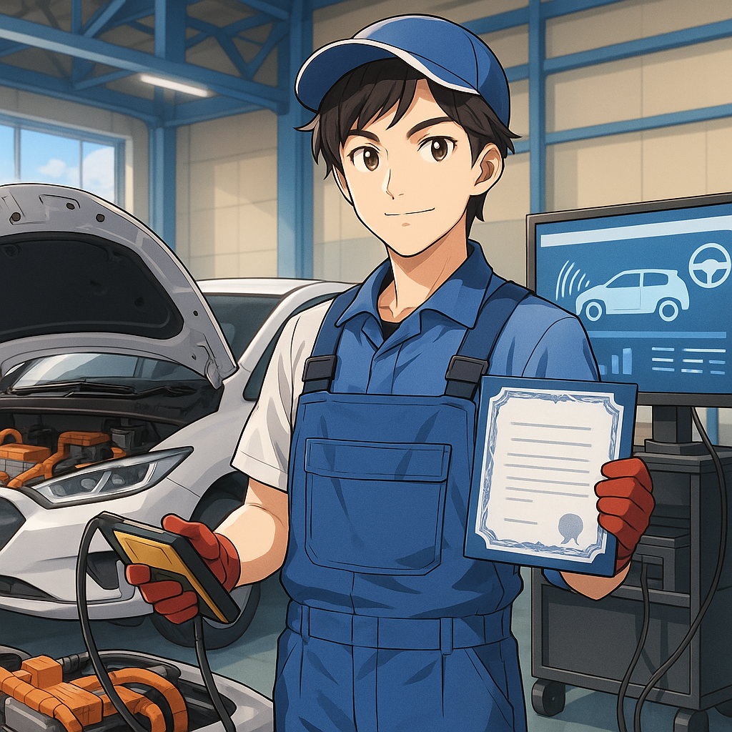 株式会社アクティブオートで3年、EV・ADAS整備力と国家資格