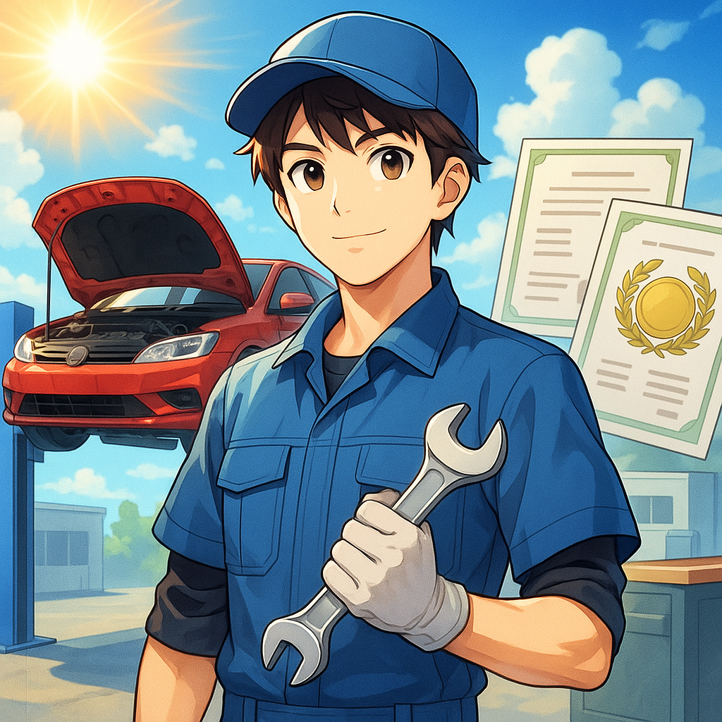 株式会社アクティブオートで3年、次世代整備力と国家資格を