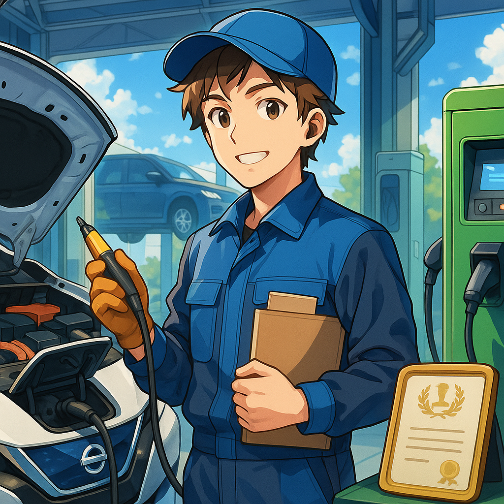 株式会社アクティブオートで3年、EV整備と国家資格を味方に